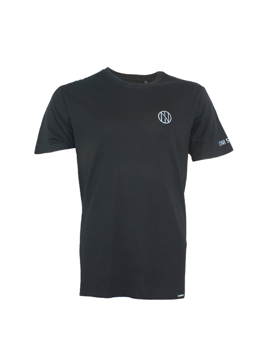 Plain  black reflective logo