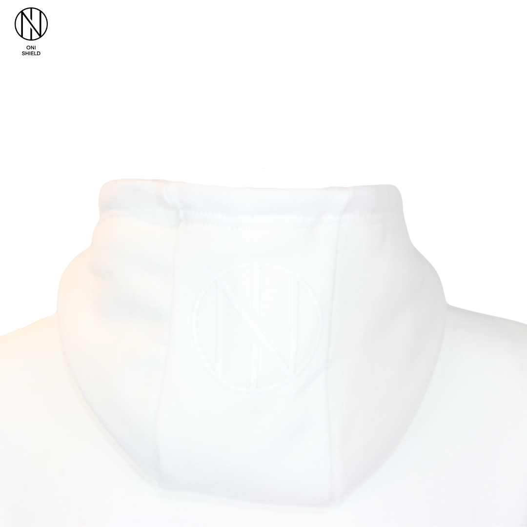 Oni shield white hoody