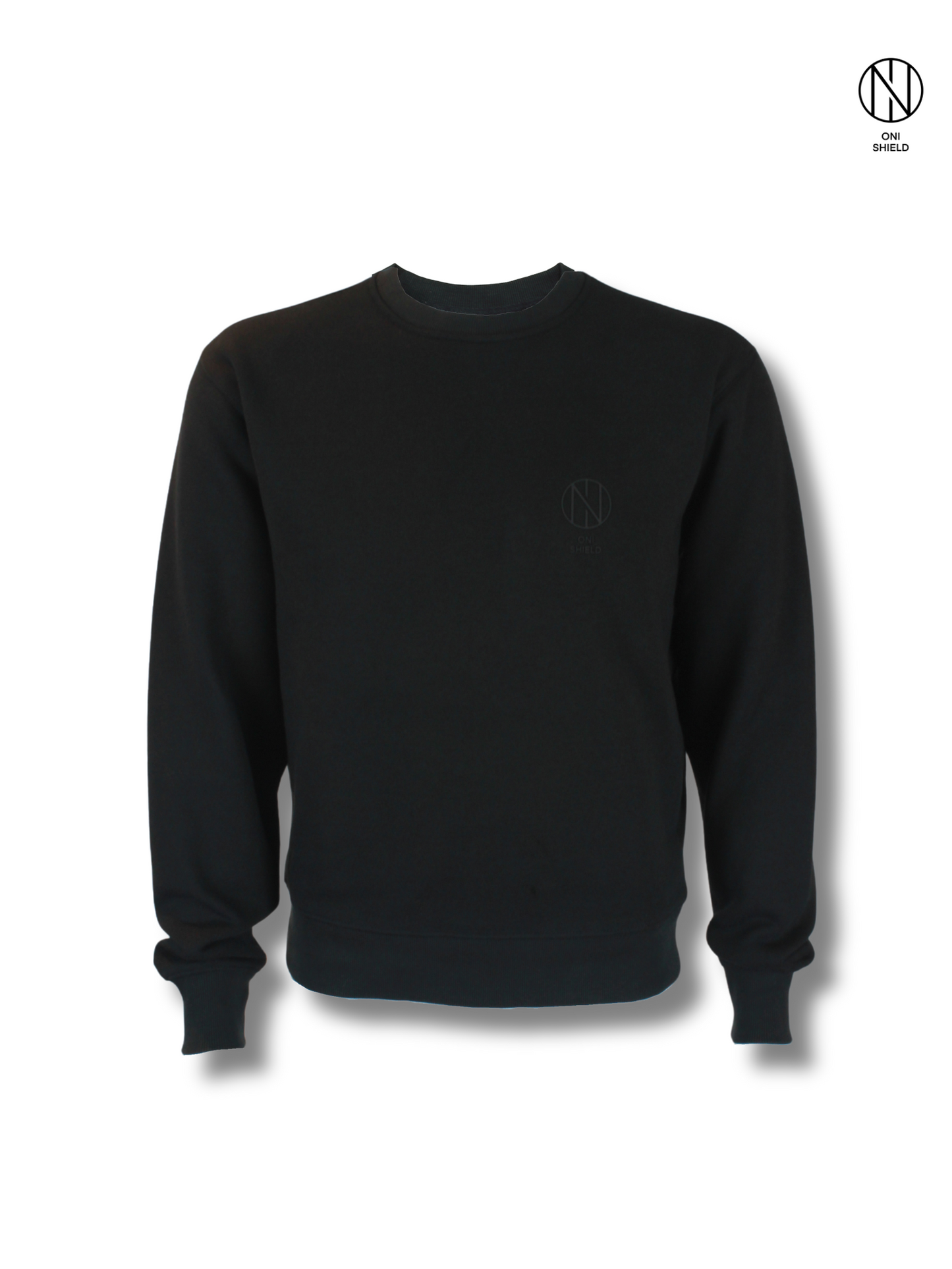 Oni shield black sweat shirt