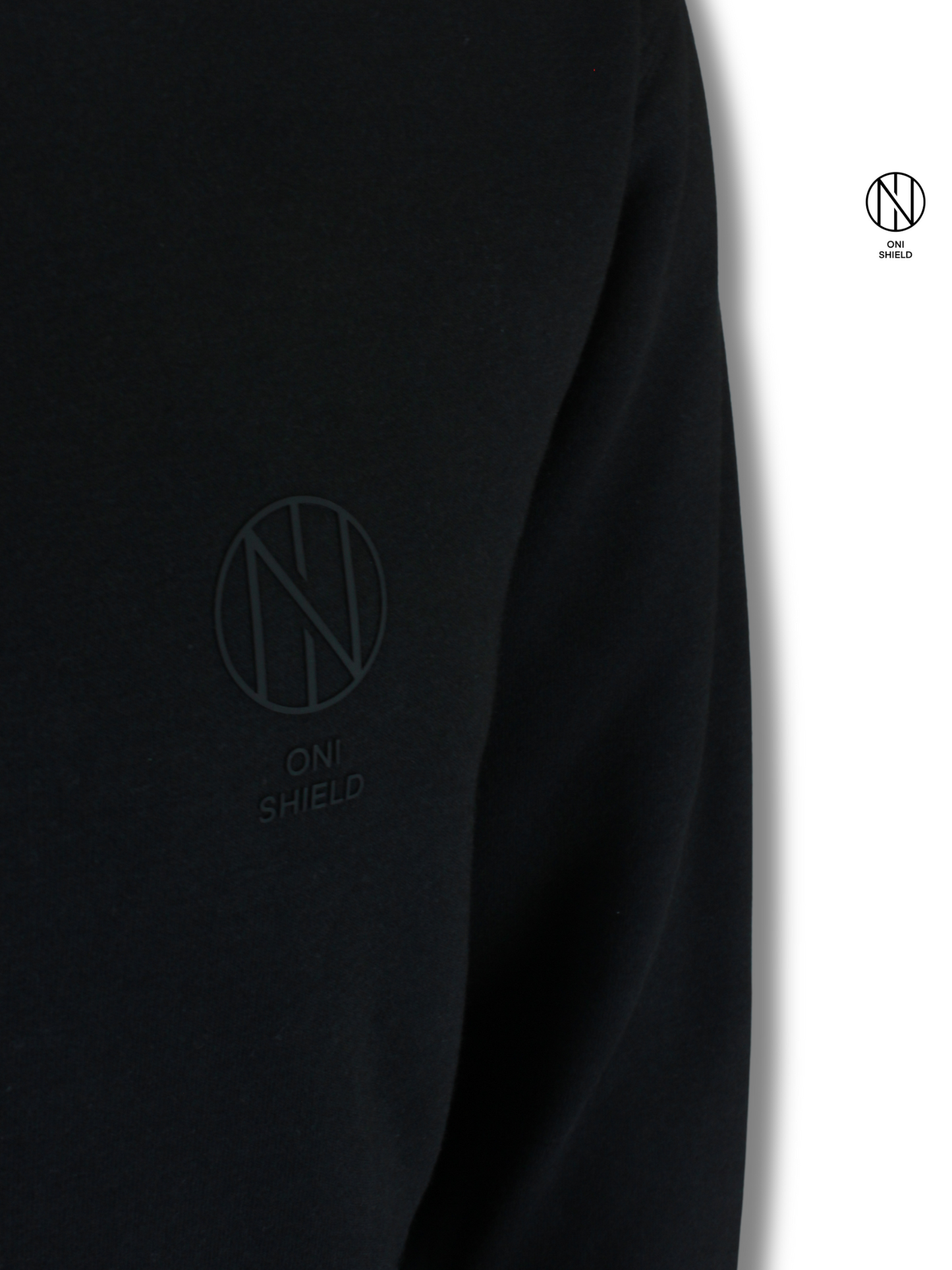 Oni shield black sweat shirt